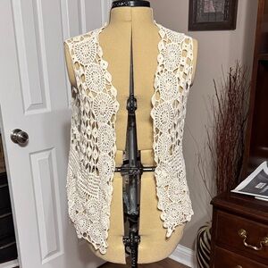 Crochet Lace Vest